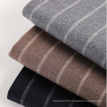 wide stripe coat wool fabric 80% wool 20% polyester also for suit